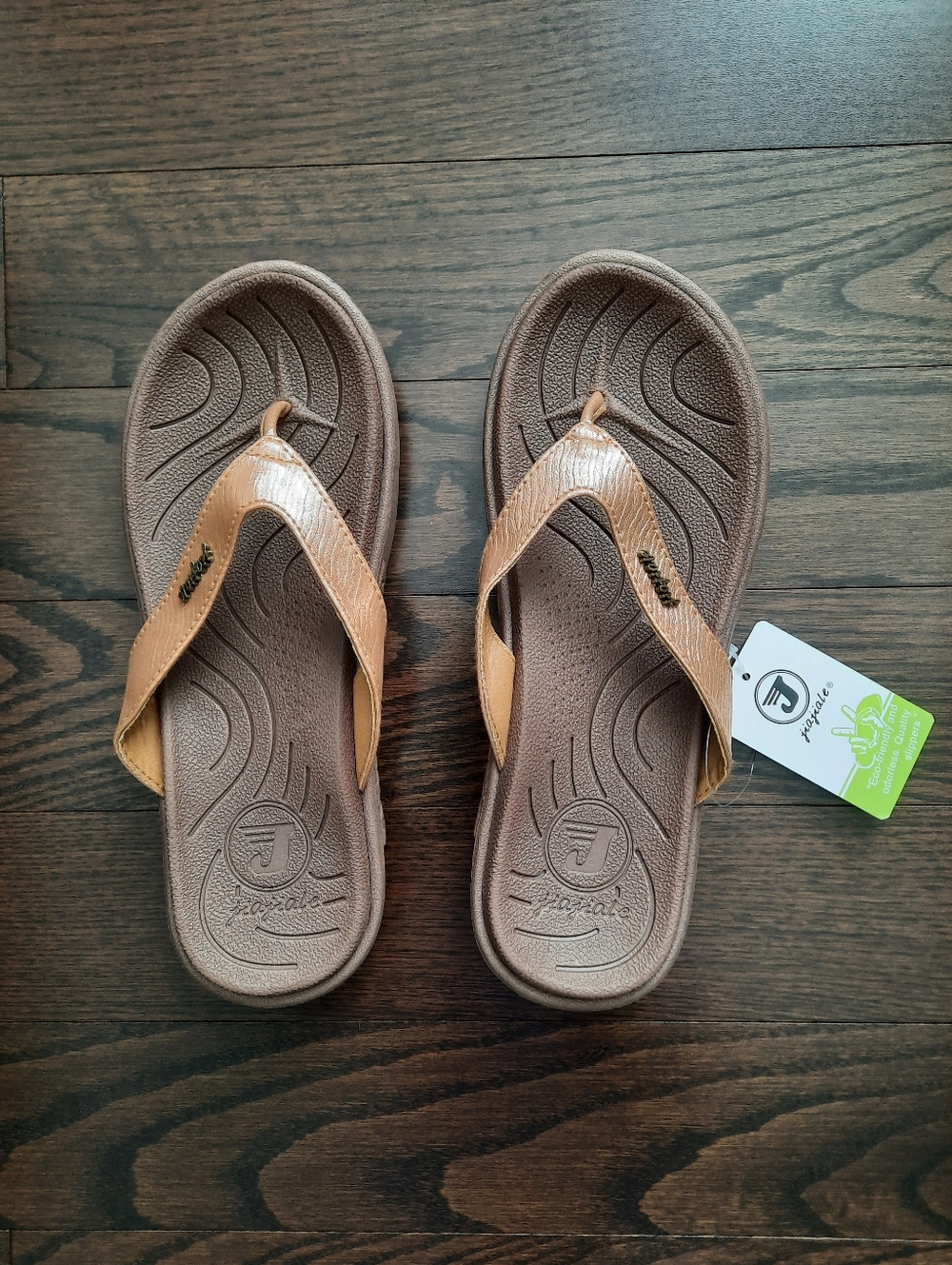 NWT Jiajiale Women's Fashion Orthodic Flip Flops size 7.5